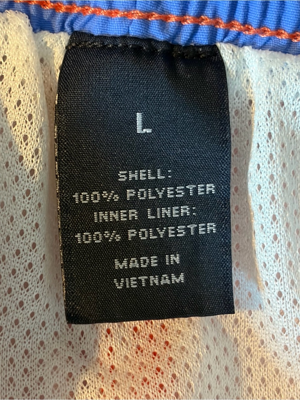 NWT Roundtree & Yorke Swim Shorts Mens Large Coral Orange Fish Hooks Mesh Lined - Picture 6 of 11